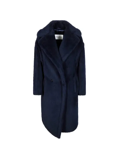 Max Mara Teddy Bear Icon oversized double-breasted coat Blue 2611011011600