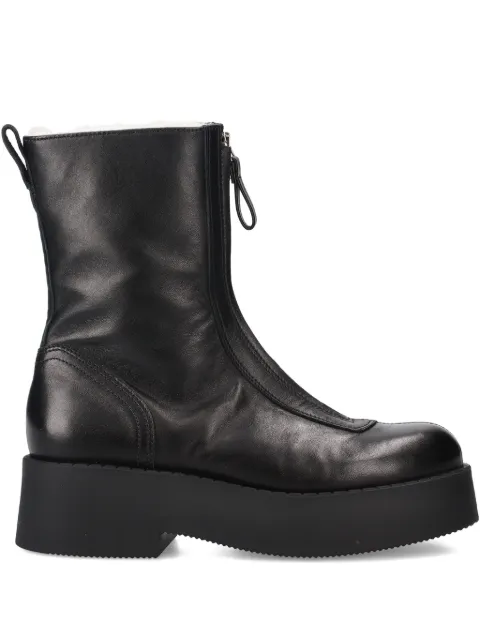 Premiata zip platform boots Black M7144NAPPANEROFODMONTONENATLUNA
