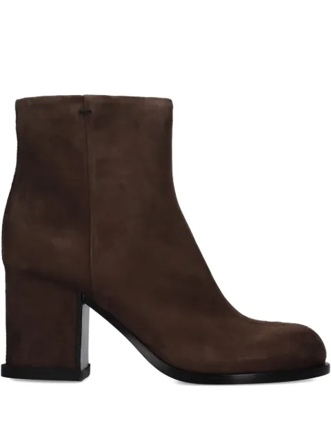 Premiata 70mm block-heel ankle boots Brown M7206CAMOSCIOMORODEZ