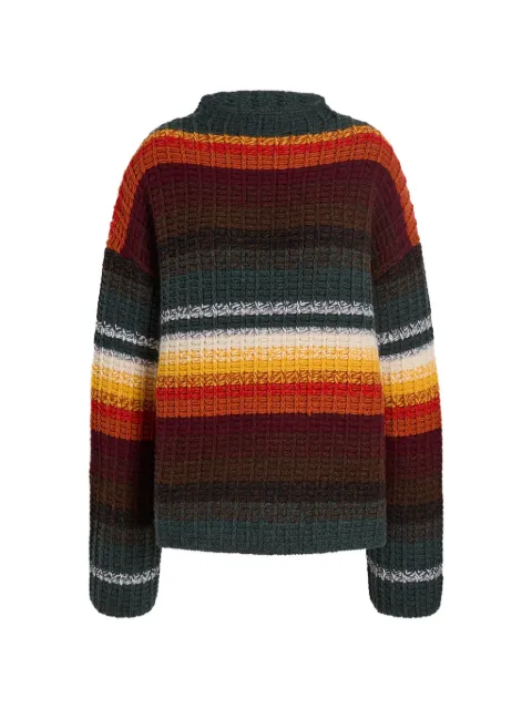 KHAITE Yanis sweater in multicolor stripe Orange 18125663563