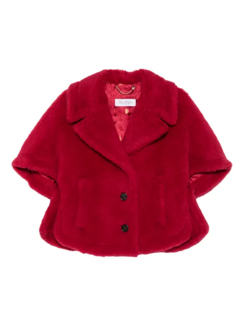 Max Mara Corvino buttoned cape Red 2614731121600