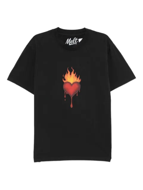 Melt graphic-printed T-shirt Black MS5047