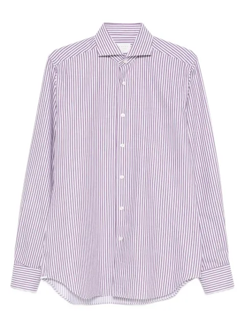 Xacus striped cotton shirt White WF520ML91810