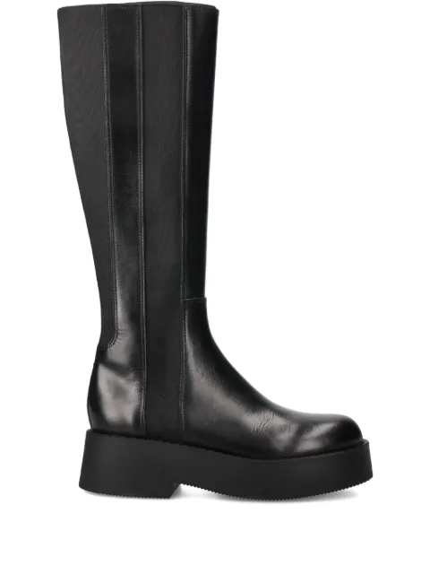 Premiata elasticated-panels leather boots Black M7142CRISNEROLUNA