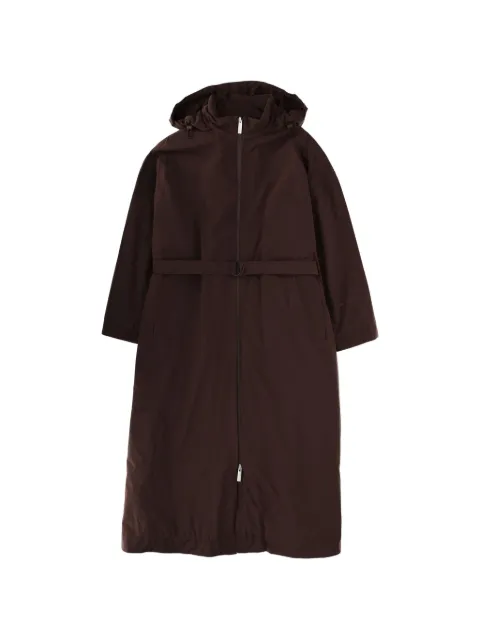 Herno Laminar hooded belted trench coat Brown IM00049DL111288930