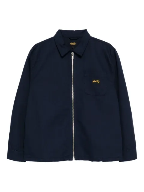 stan ray logo-patch jacket Blue 018141