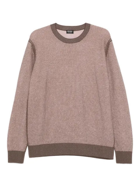 Zegna cashmere crew-neck sweater Pink UGK65A2110