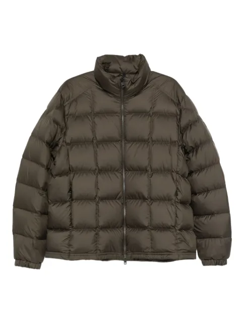 Moncler Eglise square-quilted hooded down jacket Green K20911A00024597X2