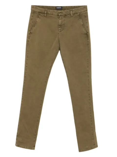 DONDUP Gaubert flat-front chinos Green UP235GS0086XLS6