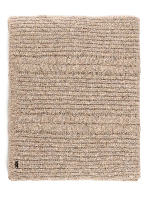 Fay ribbed scarf Neutrals NSWF2516870XRS