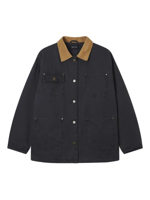 tout a coup pocket collared jacket Black M110AF5