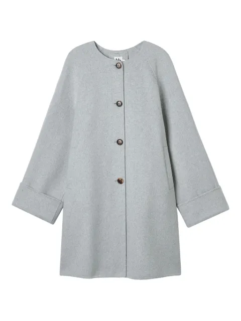 b+ab tie-neck button coat Grey 5F134AI