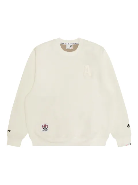 AAPE BY *A BATHING APE® appliqué graphic sweatshirt Neutrals ASWC376XXP