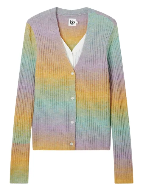 b+ab ribbed cardigan Yellow 5F331AS
