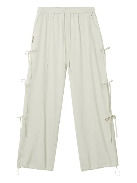 Mini Cream tie-detail trousers Neutrals 5FS113A