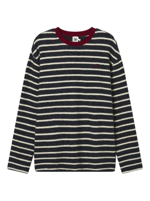 b+ab striped-pattern top Blue 5F626AI
