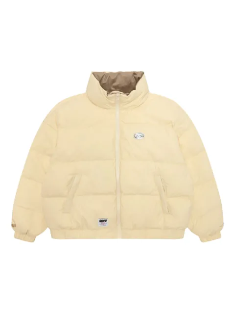 A BATHING APE® Moonface puffer jacket Yellow ADN7764XXP