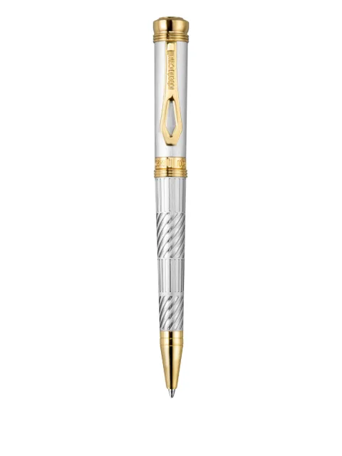 Roberto Cavalli two-tone engraved pen Silver RCPN00040400