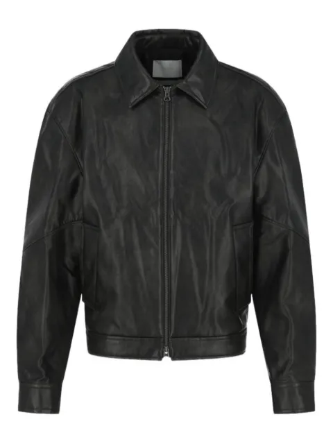 Amomento zip-up bomber jacket Black AM25FWM07JP