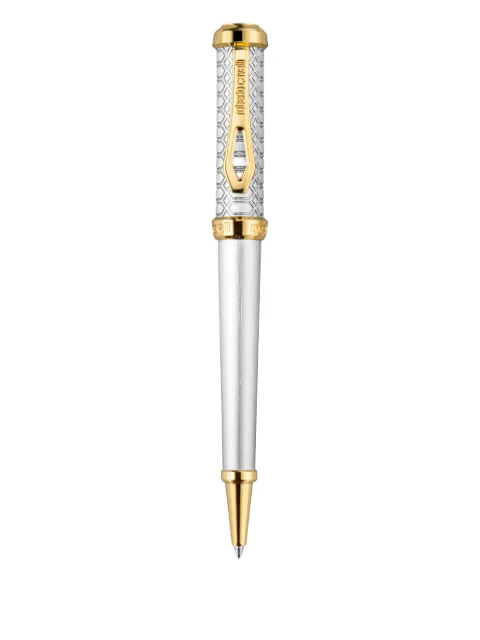 Roberto Cavalli two-tone engraved pen Silver RCPN00010500