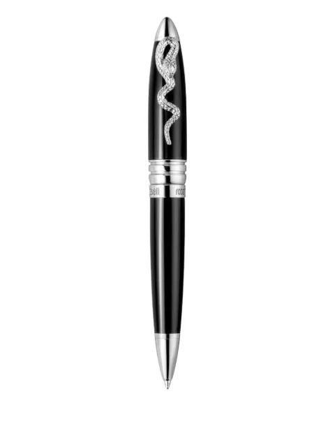 Roberto Cavalli snake-appliqué pen Black RCPN00190100
