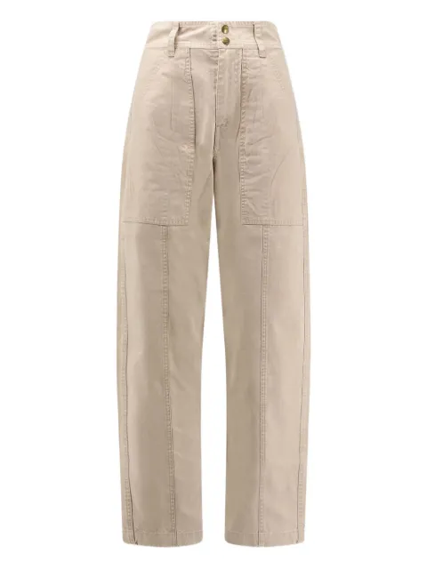 MARANT ÉTOILE cotton trousers Neutrals PA0562FAC3G02E
