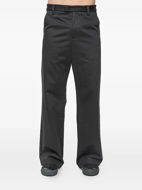 Joe Chia Dooku belt-loop trousers Black DOOKUCOTTONSTRAIGHTCUTPANTS