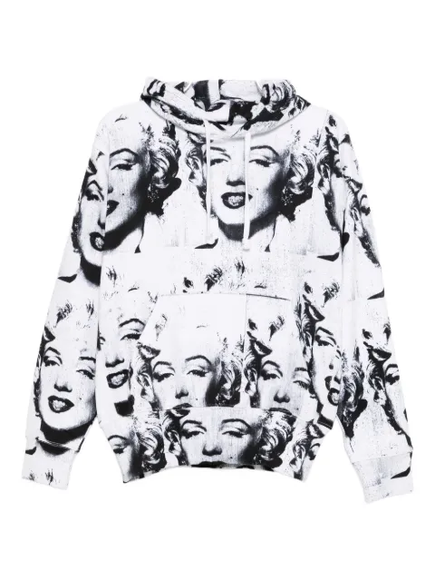 Vaquera graphic-print hoodie White VAQ10T013