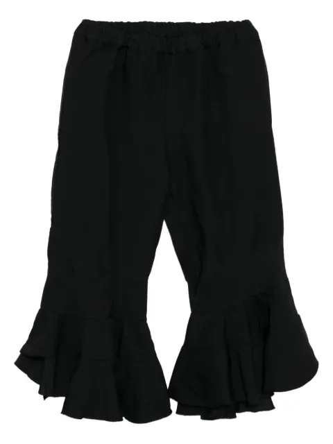 Comme Des Garçons Comme Des Garçons tiered-hem flared trousers Black DRPP011051