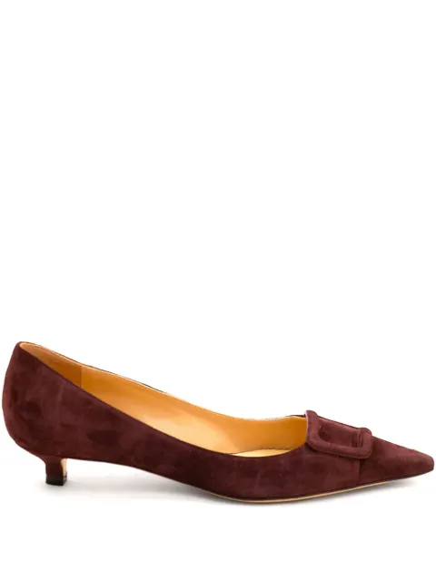 Francesco Russo 30mm buckle pumps Purple R1P1012N201