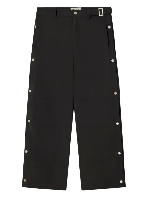 Carrer belt loops snap buttons Trousers Black KNOXPANTSBLACK
