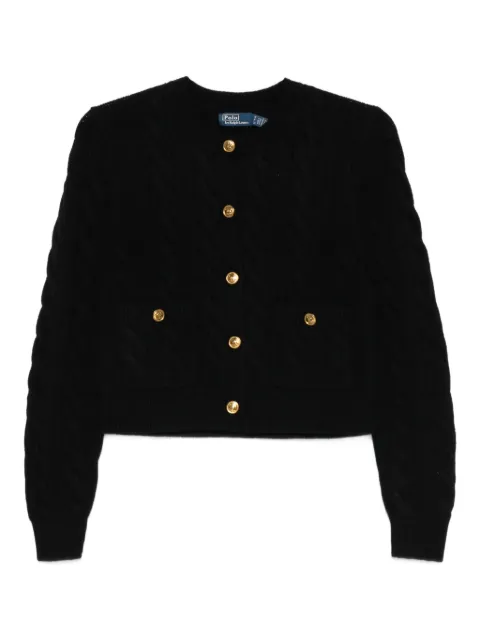 Polo Ralph Lauren cable-knit buttoned cardigan Black 211978312001