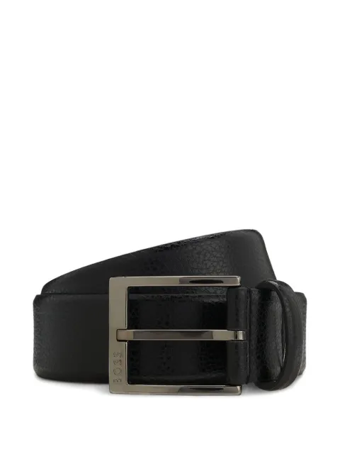 BOSS Elloy textured buckle belt Black 50553210