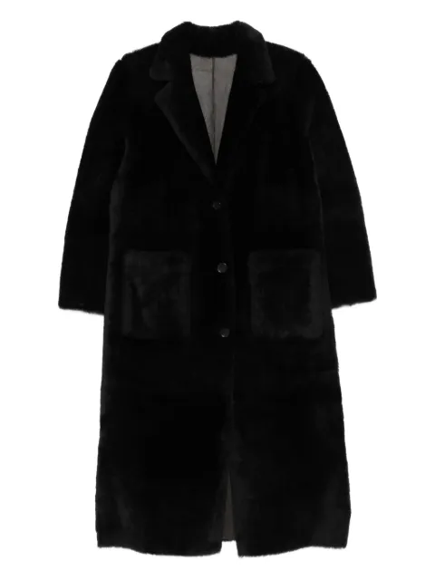 Arma lambskin single-breasted coat Brown 111L25613702
