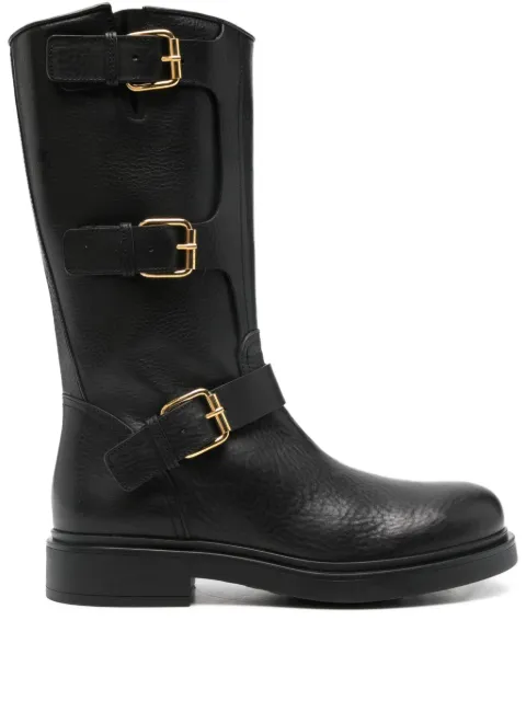 AGL Loren buckle strap 30 boots Black D786502PGGAUCH
