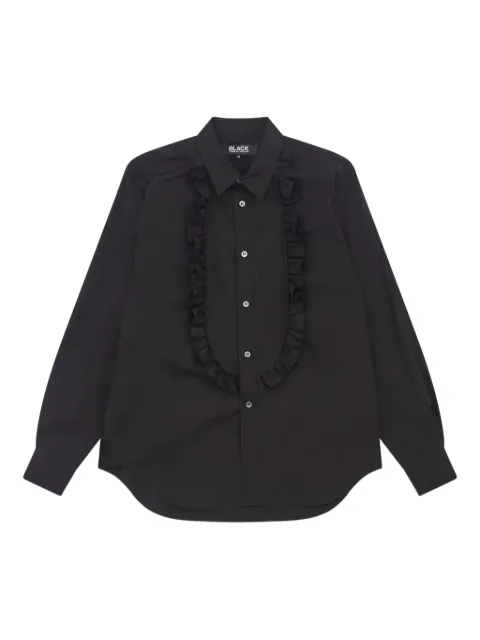 Black Comme Des Garçons ruffled-detailed shirt Black 1PB010052