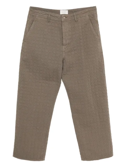 Craig Green circle-quilted trousers Brown CGAW25CWOTRS87AW25SAND