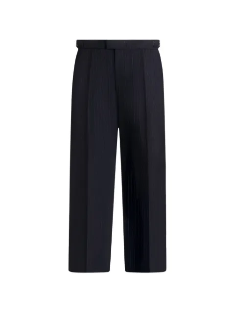 Manière De Voir Joseph regular-fit pinstripe tailored trousers Blue MAN3338