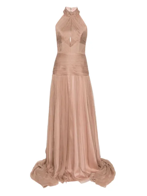 M.Marquise Irena maxi dress Neutrals IRENABEIGE