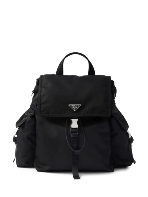 Prada Explore Re-nylon and leather backpack Black 2VZ118VOOO2DW3
