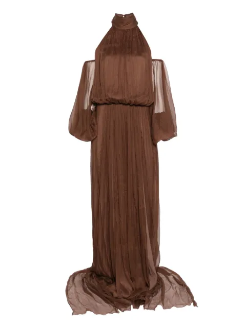 M.Marquise Milena maxi dress Brown MILENABROWN
