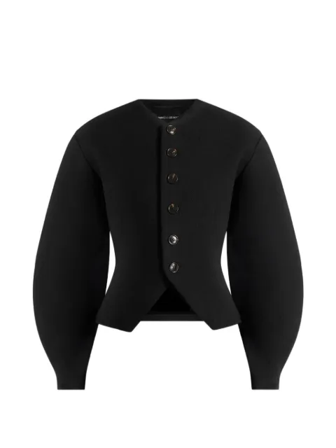 Manière De Voir Aya wool hourglass jacket Black WMN4454