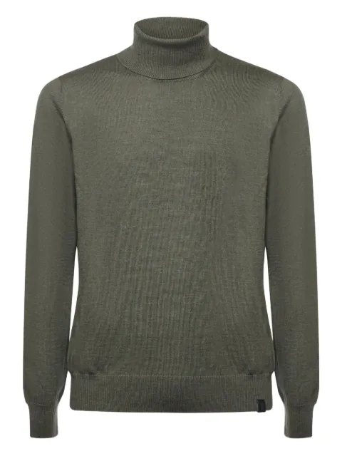 Fay roll-neck long-sleeve sweater Green NMMC1512440CQT