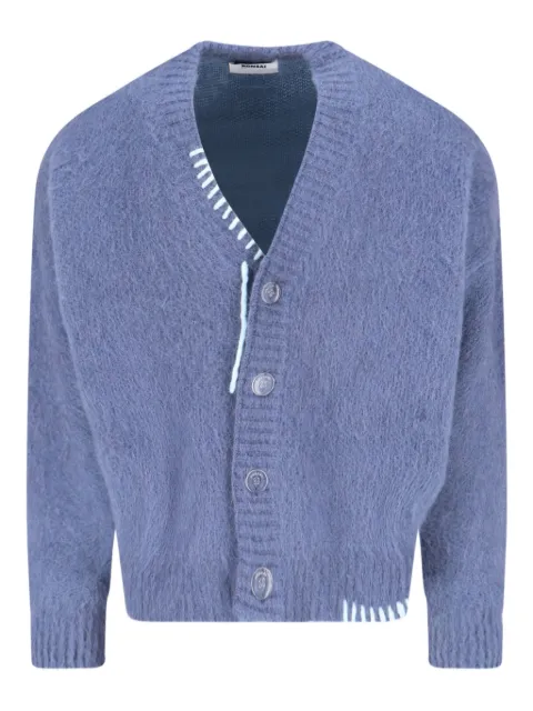 Bonsai button mohair cardigan Blue AW25KN009