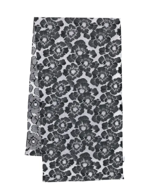 Talbot Runhof floral-print scarf Black IS016105OG15