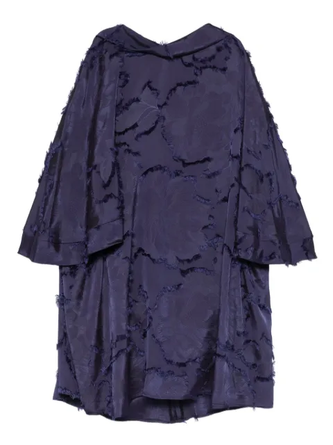 Talbot Runhof fringed mini dress Blue OS077501OD10