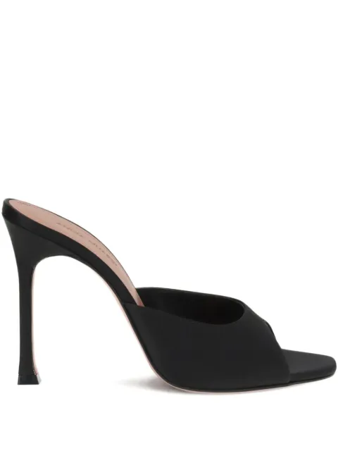 Amina Muaddi 105mm Alexa sandals Black C9S332826ALE