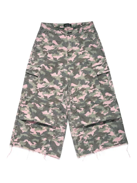 Mainless camouflage print trousers Pink MLPNT003CAMOPINK