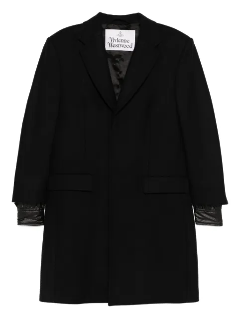 Vivienne Westwood virgin wool blend single-breasted coat Black 2D01000AW019Z