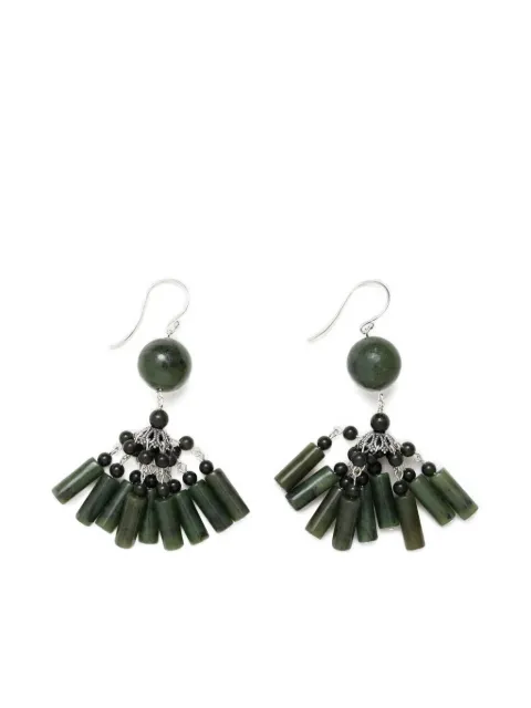 Sophie Buhai beaded drop earrings Green FW25E06JD
